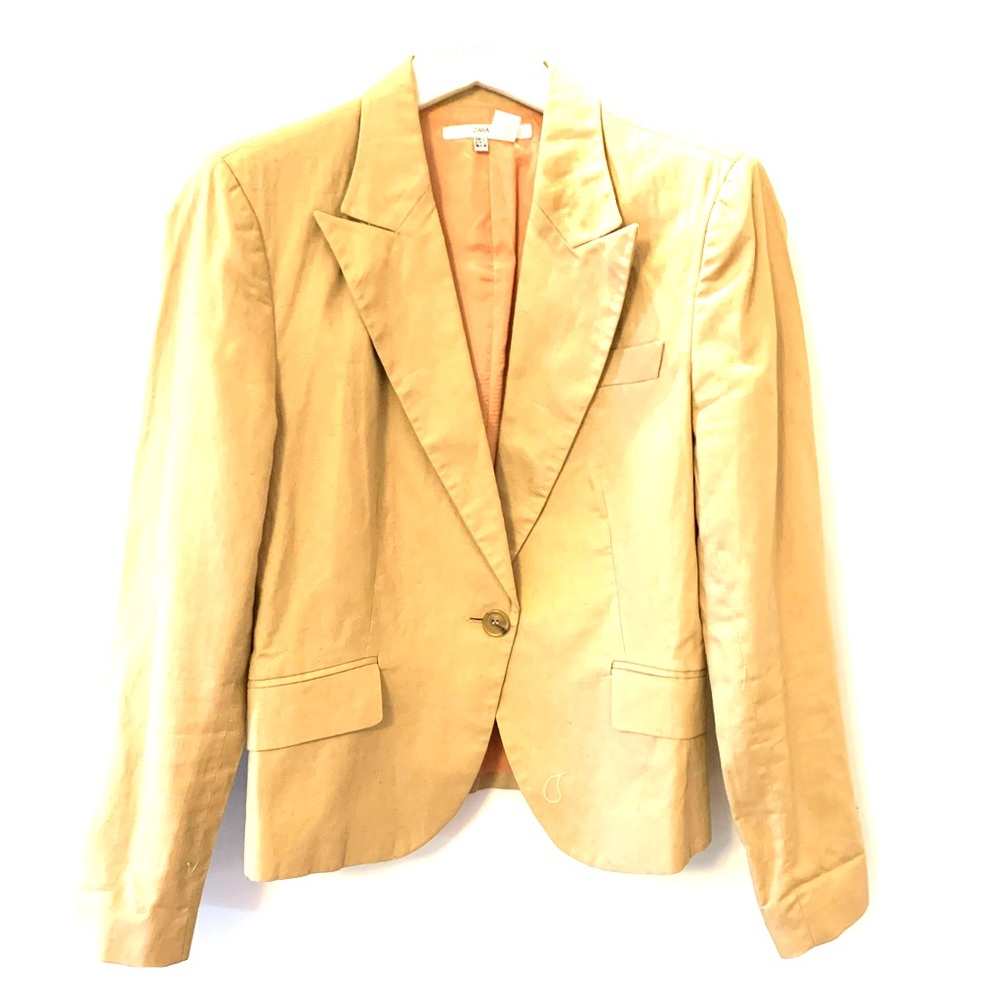 Zara summer cotton/linen blazer